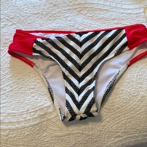 Hobie striped bikini bottoms